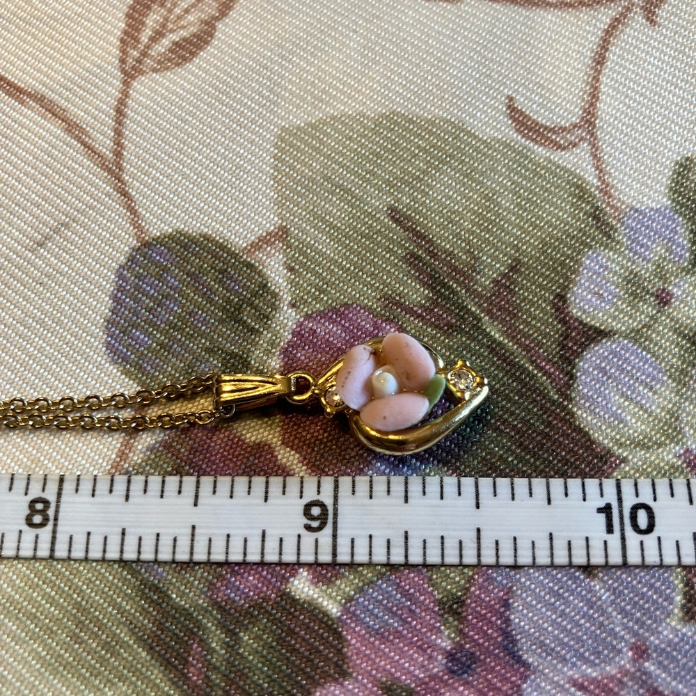 DELICATE PENDENT WITH HEART EARRINGS - Picture 6 of 8